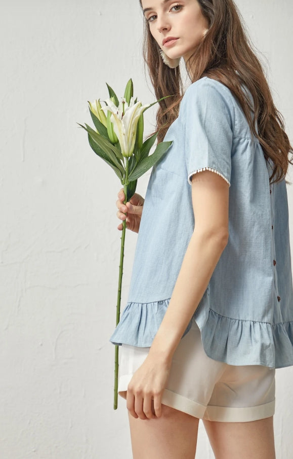 Blouse en chambray Iris