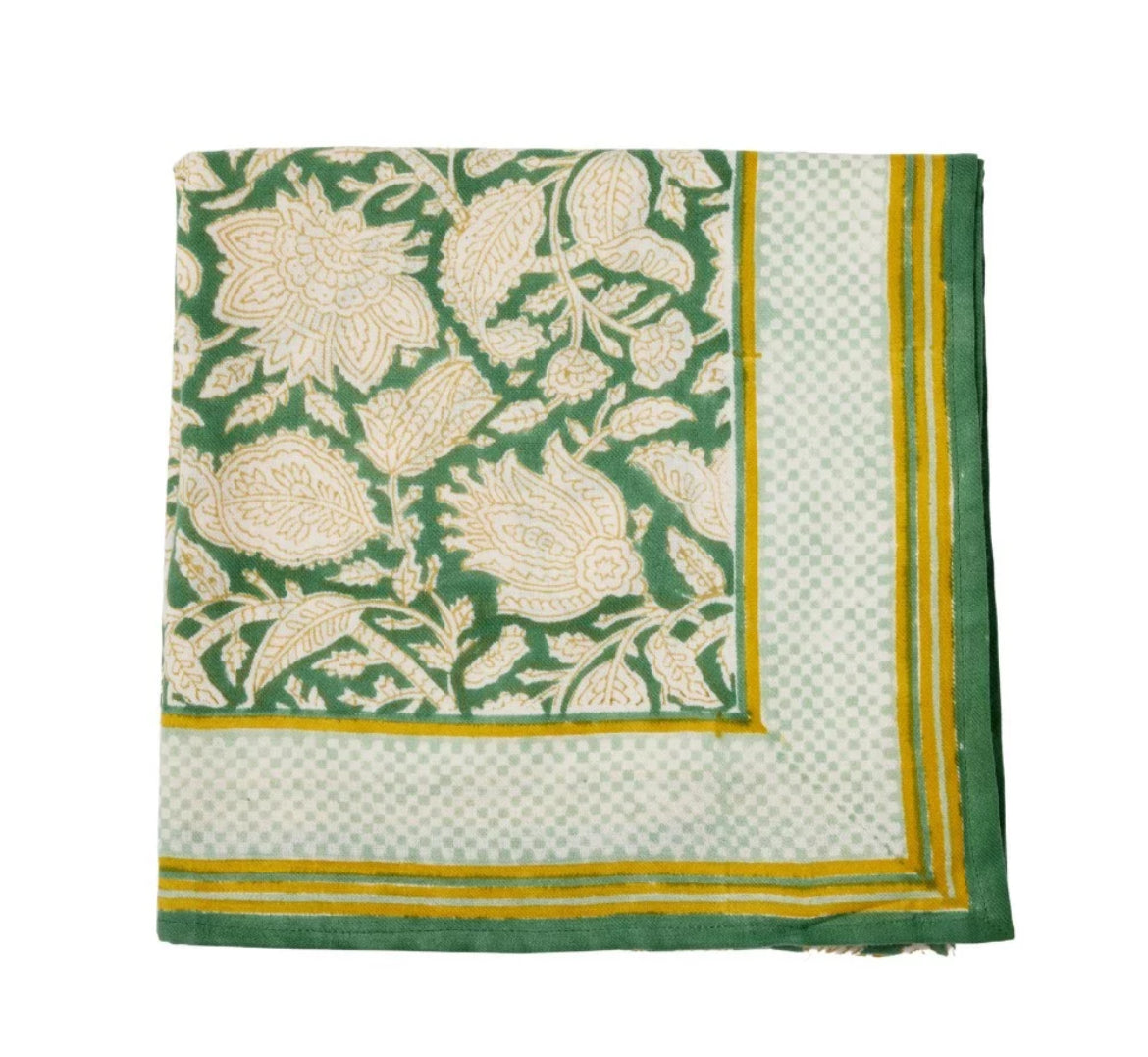 Foulard indien - Mira vert