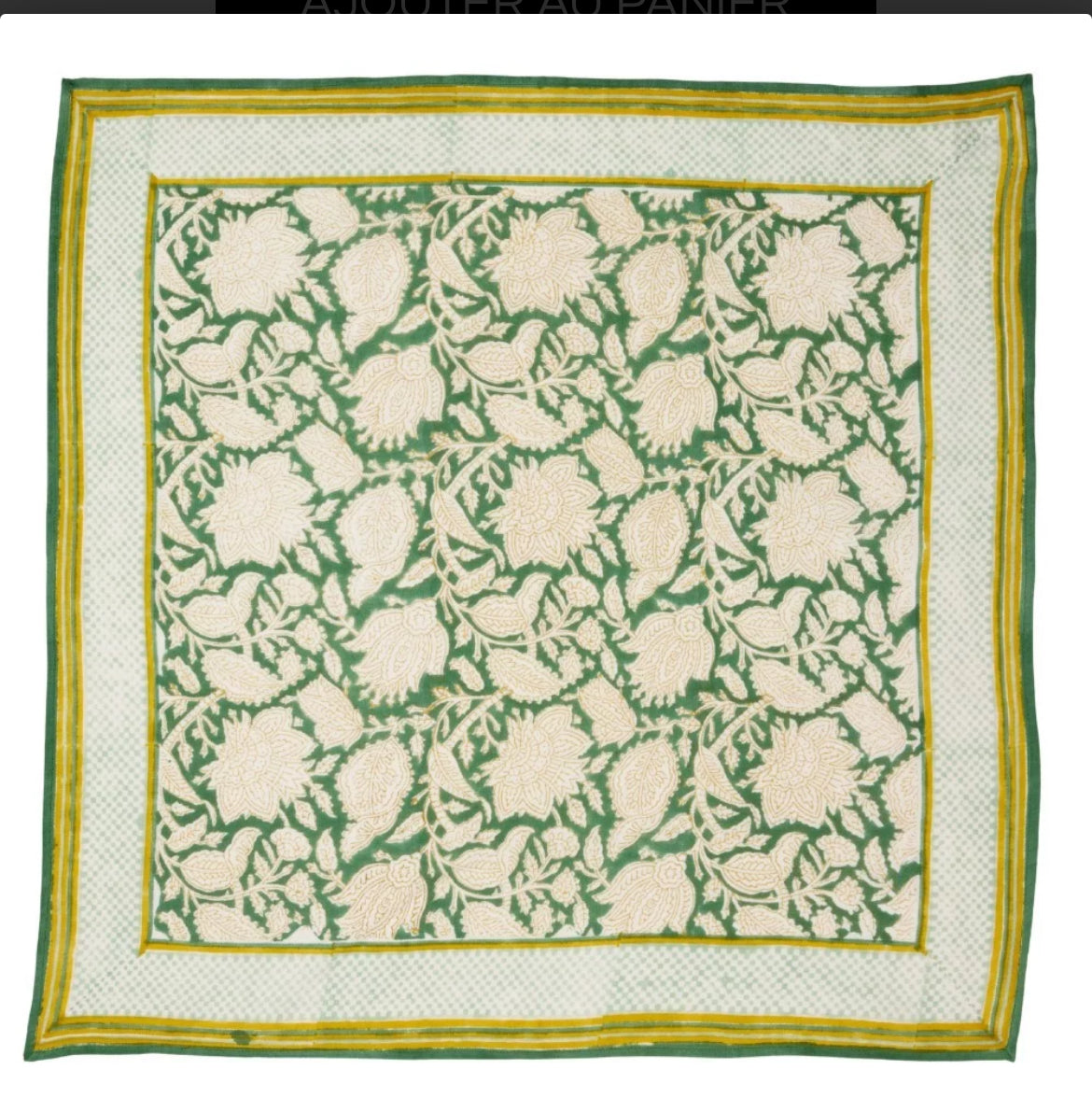 Foulard indien - Mira vert