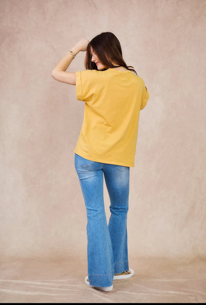 T-shirt col V