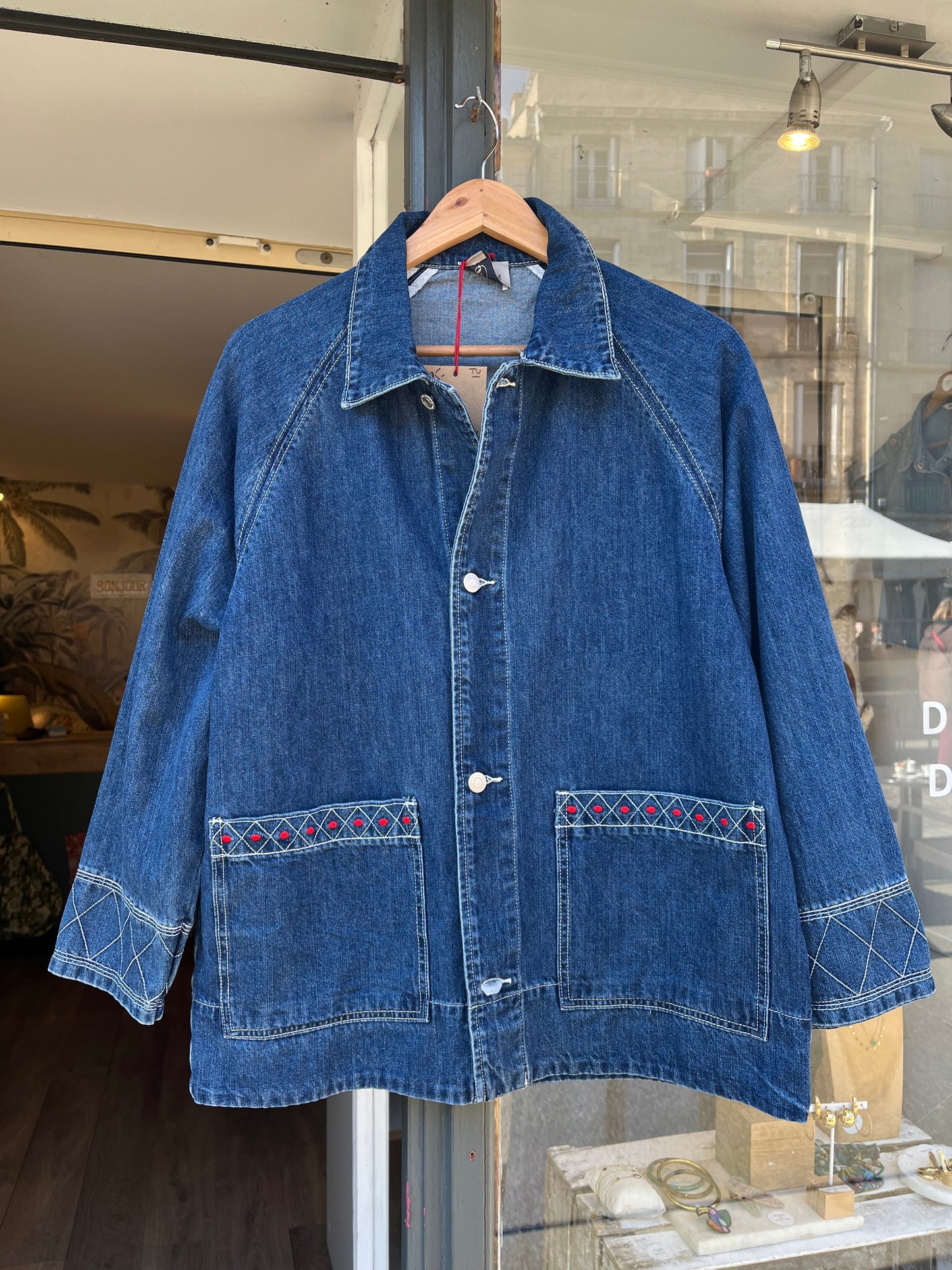 Veste en jean oversize-Johanna Paris