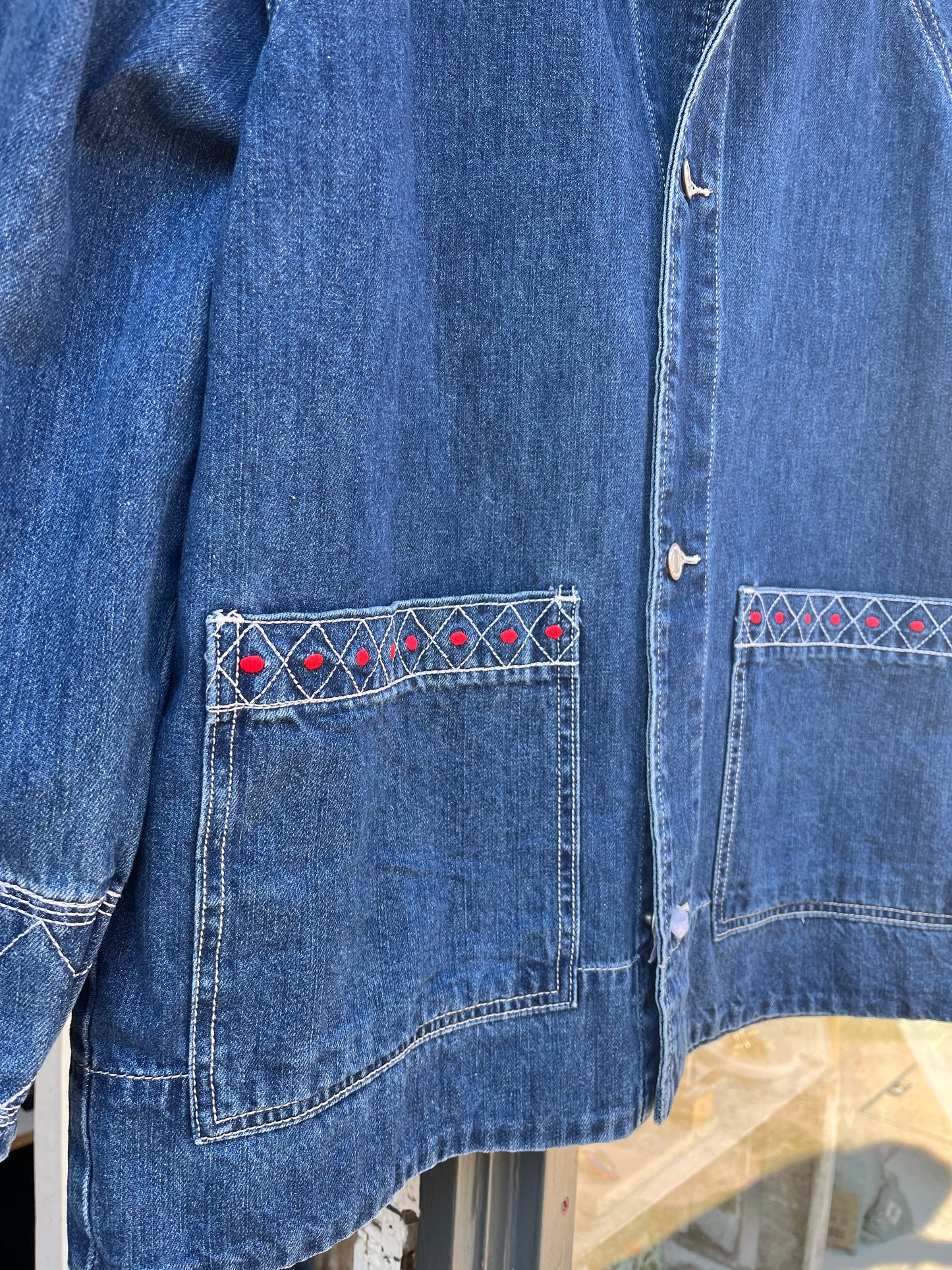 Veste en jean oversize-Johanna Paris