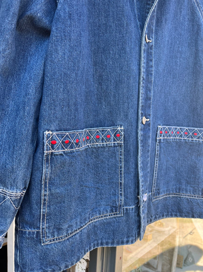 Veste en jean oversize-Johanna Paris