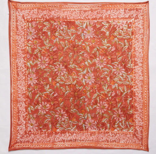Foulard indien - Tiria terracota