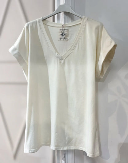 T-shirt col V
