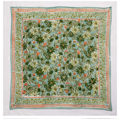 Foulard indien -Meera bleu Green