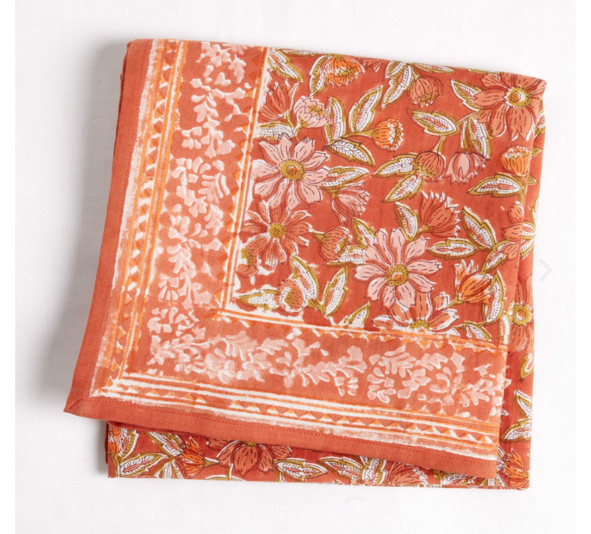 Foulard indien terracota