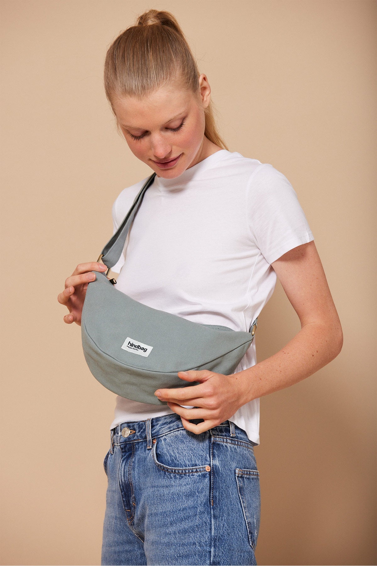 Sac demi-lune Andrea Hindbag sauge